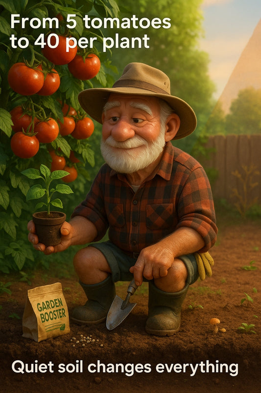 Tomatoes struggling in sand… until Seamungus rolled in 👇