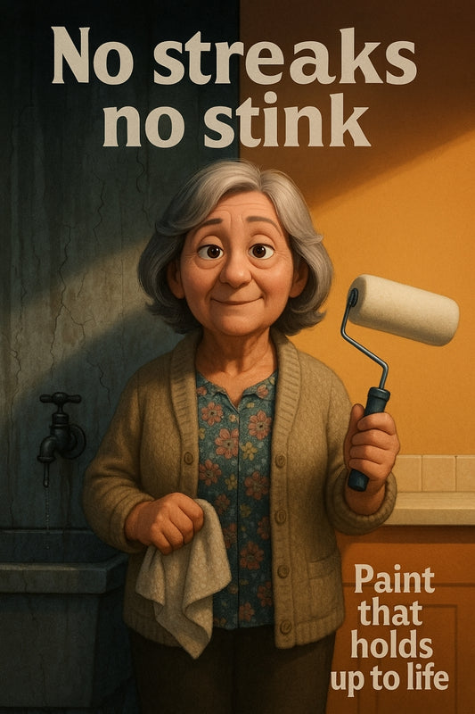 Haymes paint stood up to bike tyres, crayon, and tomato sauce 👇