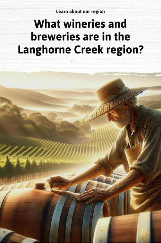 What wineries and breweries are in the Langhorne Creek region?