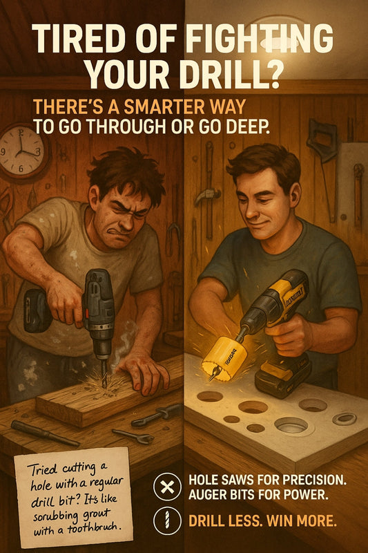 Carbitool in hand, you realised — drilling clean holes doesn’t have to be daunting