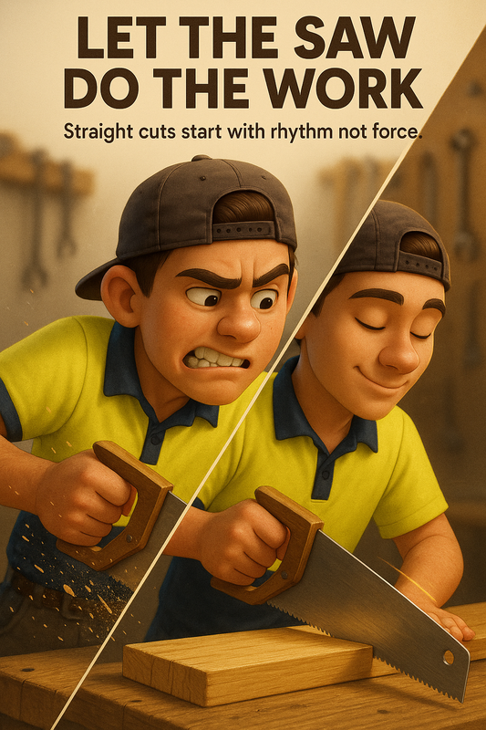 How to Get Clean, Straight Cuts with a Handsaw without Wasting Timber or Energy