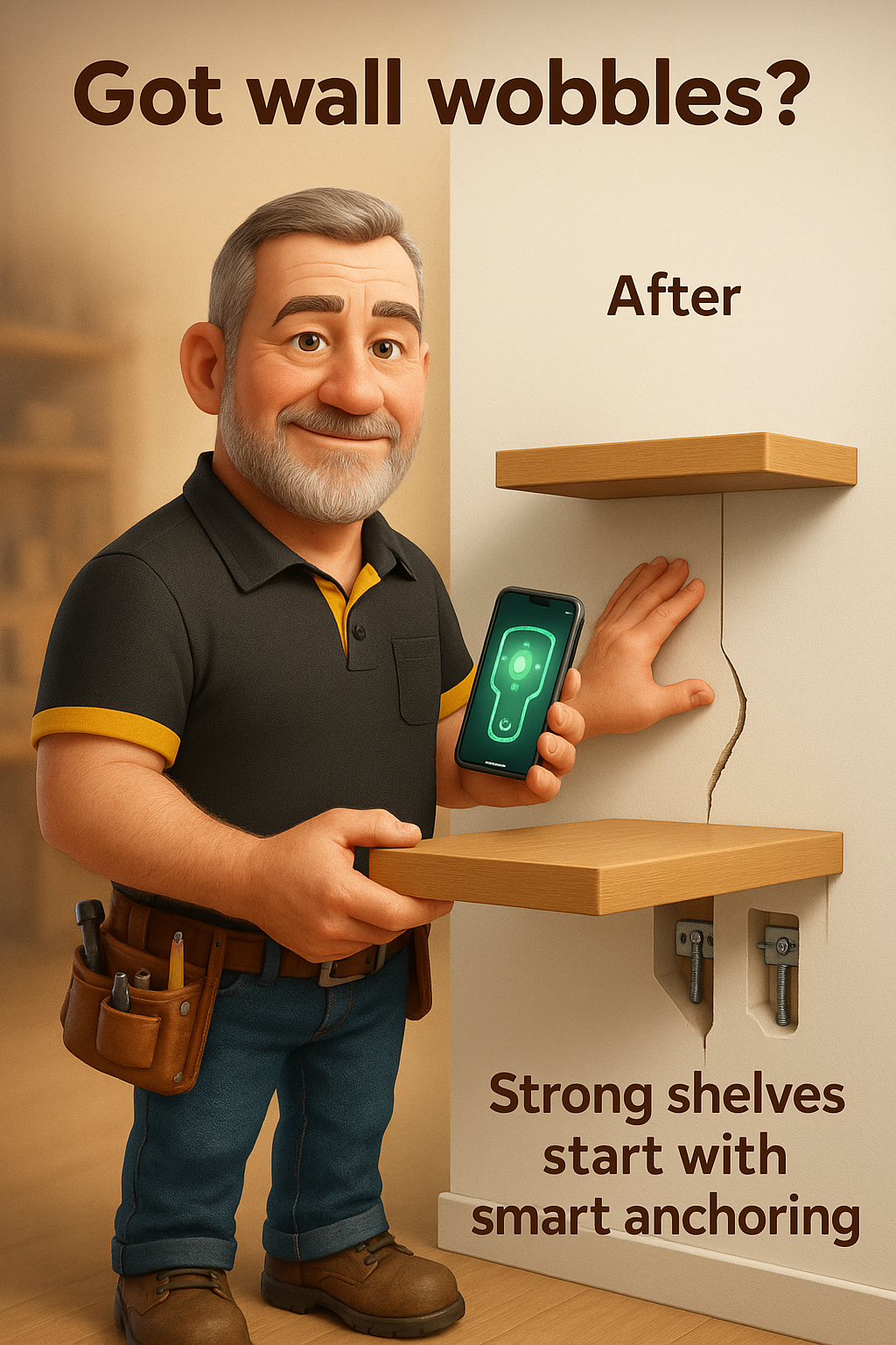 How to Install Floating Shelves That Stay Secure Without Damaging Your Walls