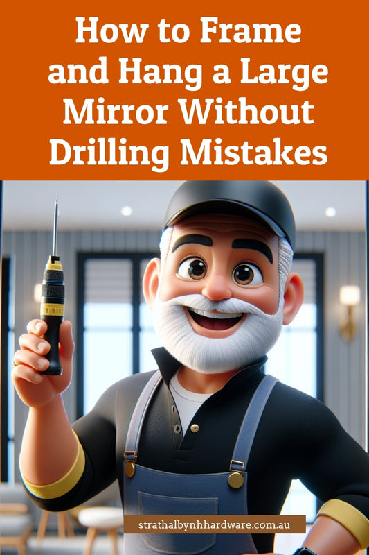 How to Frame and Hang a Large Mirror Without Drilling Mistakes