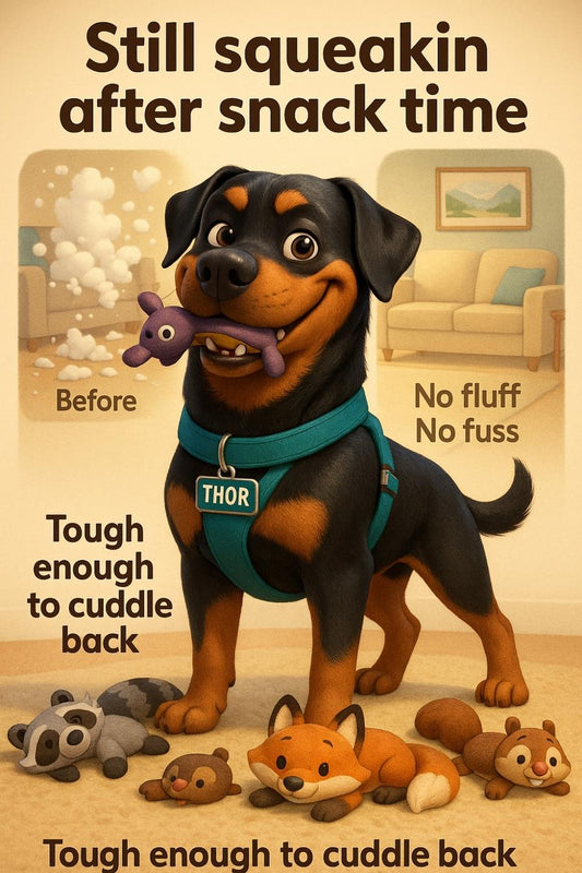 You ever watch your dog rip a new toy open like it owes them money? 👇