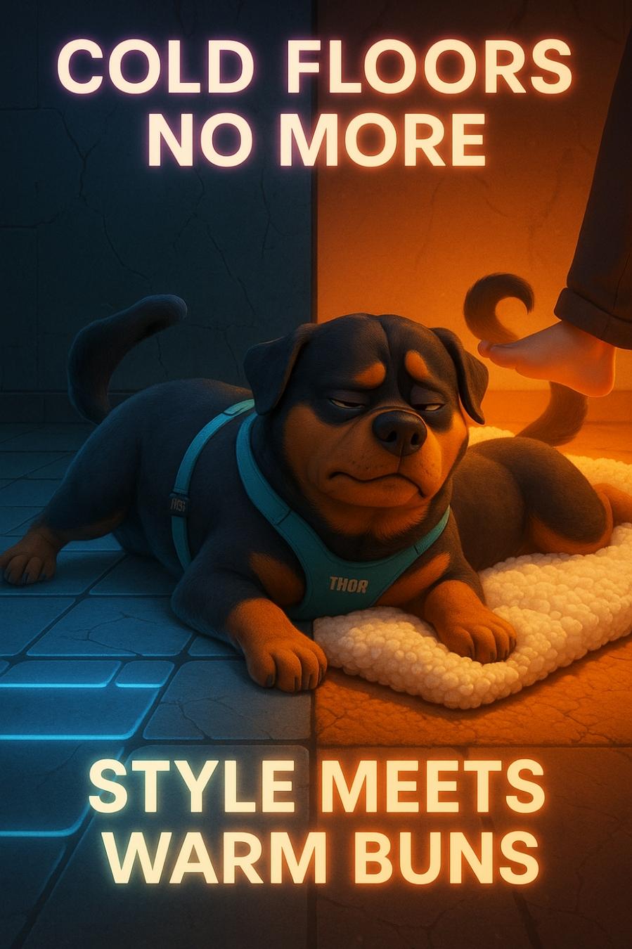 Rottweiler? More like snuggleweiler once the tiles get cold 👇
