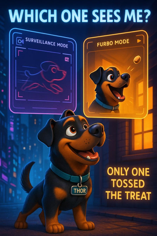 Furbo watches me… and *treats* me? Now this is elite surveillance. 👀