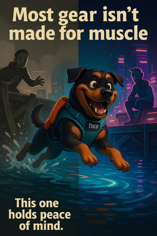 Outward Hound made a life jacket that saved my hooman’s nerves and my chunky fluff 🛑