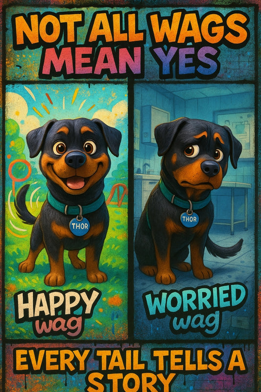 Your dog’s wag might be begging you… to back off 🐾