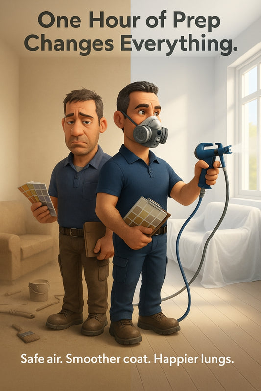 How to Spray Paint Indoors Without the Fumes, Mess, or Headaches