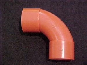 ELBOW SOLID ORANGE 20MM