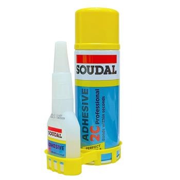 Soudal 2C Adhesive Kit 50g Adhesive + 200ml Activator