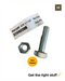 Macsim 5/16 x 1 1/4 HEX BOLT & NUT Zinc Plated