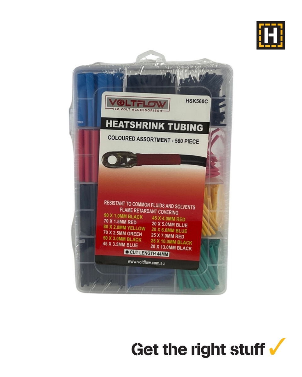 Voltflow Dual Wall Heat Shrink Kit 560 Piece Coloured