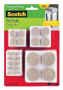 FELT PADS VALUE PACK BEIGE 162 PK