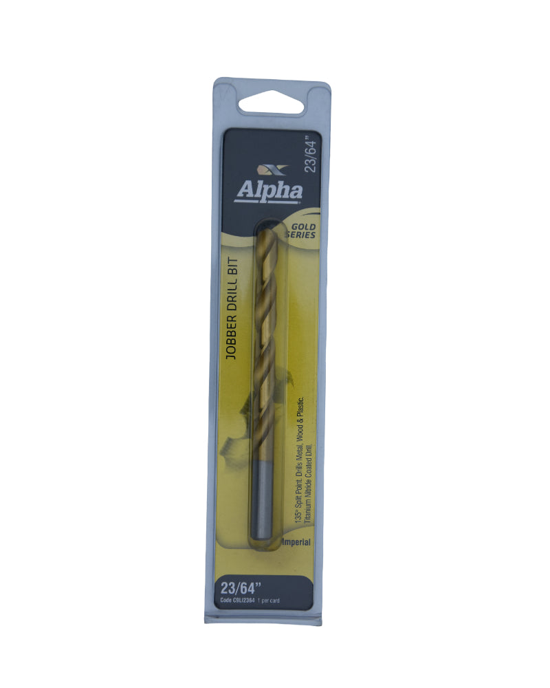 23/64in (9.13mm) Jobber Drill Bit Carded - Gold Series