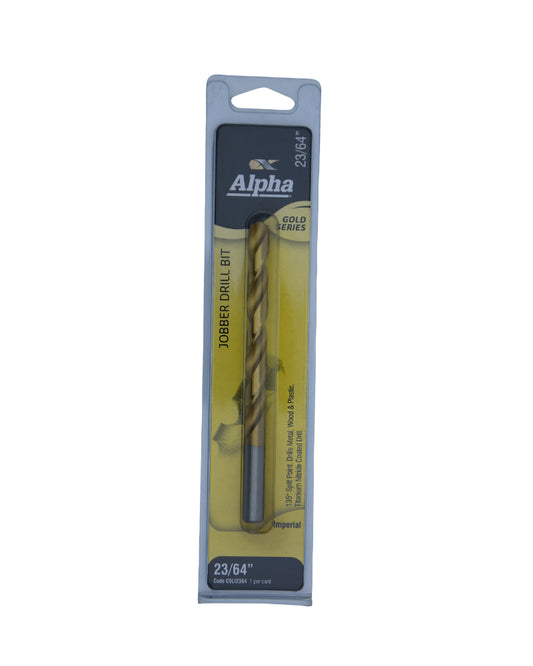 23/64in (9.13mm) Jobber Drill Bit Carded - Gold Series