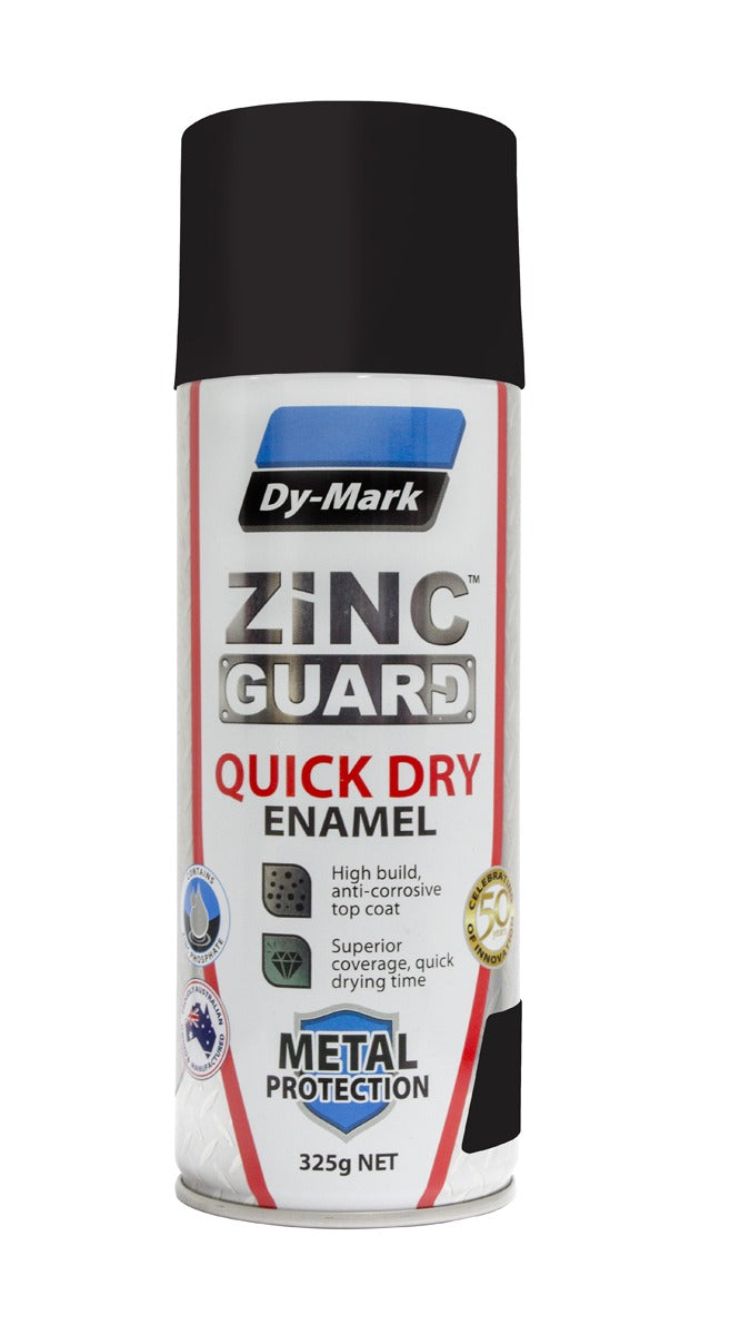 Dy-Mark Zinc Guard Quick Dry Enamel Flat Black 325g