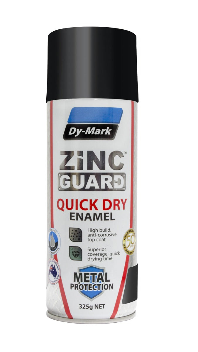 Zinc Guard Quick Dry Enamel Gloss Black 325g
