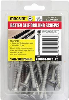14G X 75MM BATTEN SDS C4 B/P 25