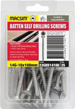 14G X 100MM BATTEN SDS C4 B/P 25