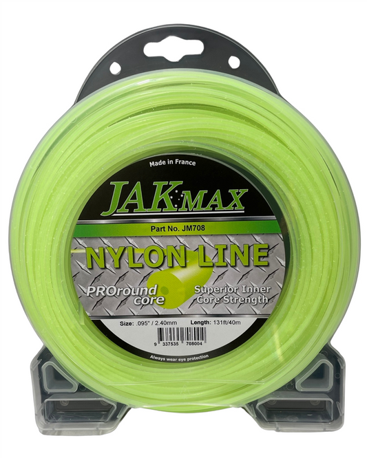 Jak Max Pro-Round  -  .095"/2.50mm, 1/2lb Donut Trimmer Line 40m