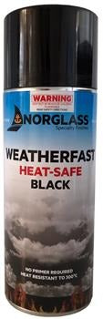 WEATHERFAST HEAT SAFE BLACK SPRAY 300G