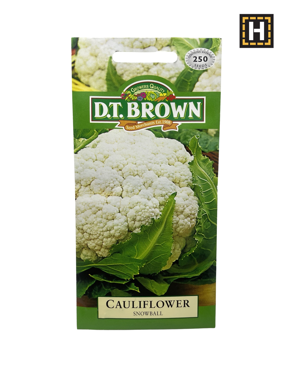 D.T. Brown Seeds - Cauliflower Snowball - 250 Seed Pack