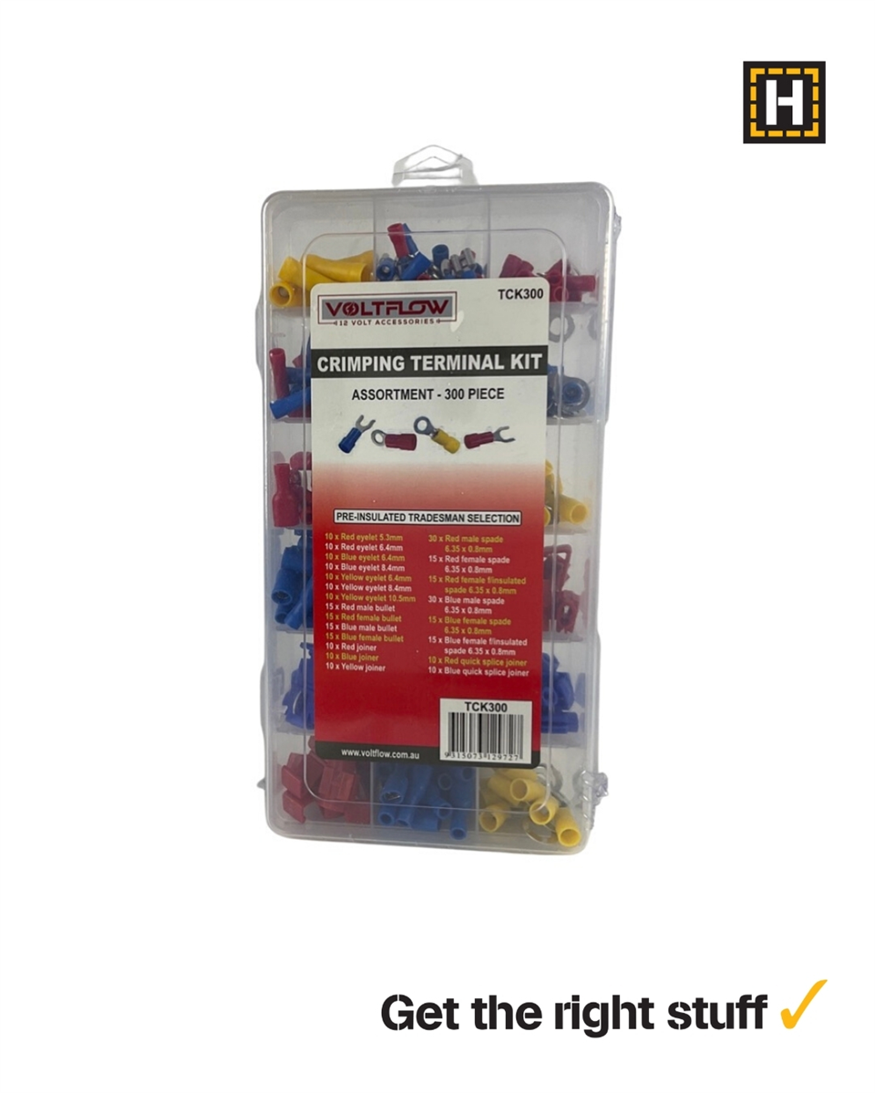 Voltflow Crimping Terminal Kit (300 Piece)