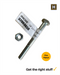 Macsim 1/4 x 2 1/2 HEX BOLT & NUT Zinc Plated