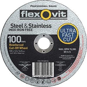 Metal Thin Cut-Off Wheel 100 x 16 x 1mm