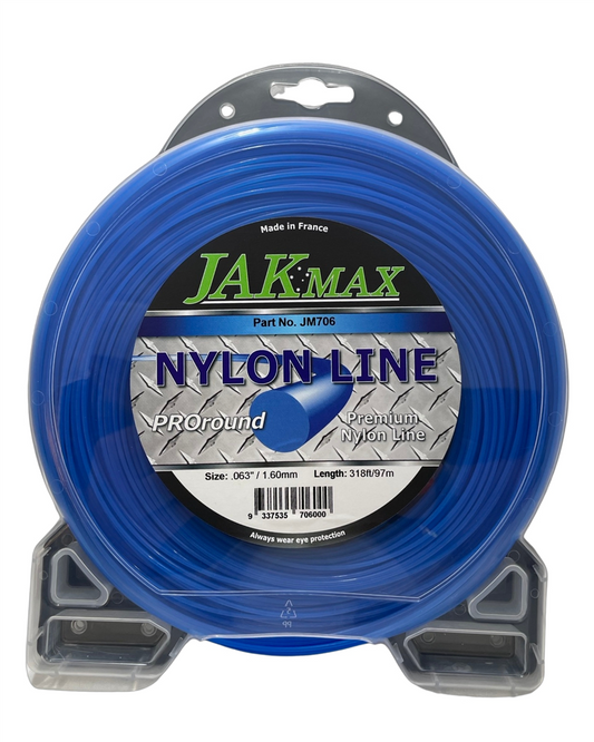 Jak Max Pro-Round  -  .065"/1.60mm, 1/2lb Donut Trimmer Line 97m