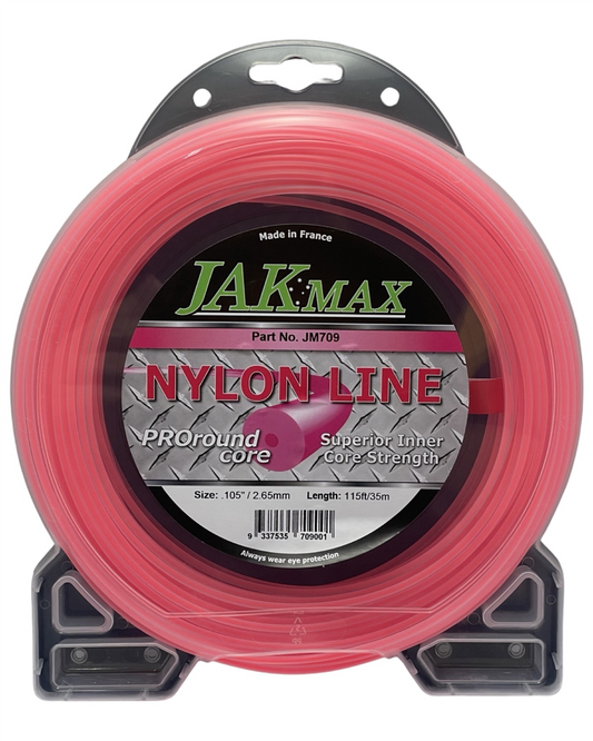 Jak Max Pro-Round  - .105"/2.65mm, 1/2lb Donut Trimmer Line 35m