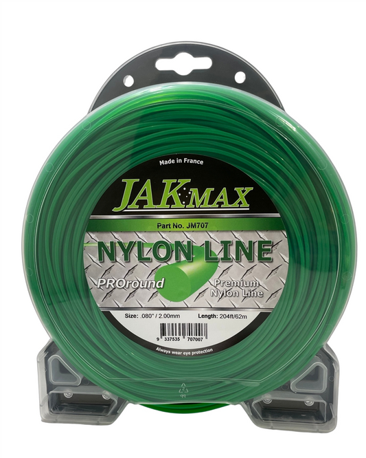 Jak Max Pro-Round  -  .080"/2.00mm, 1/2lb Donut Trimmer Line 62m