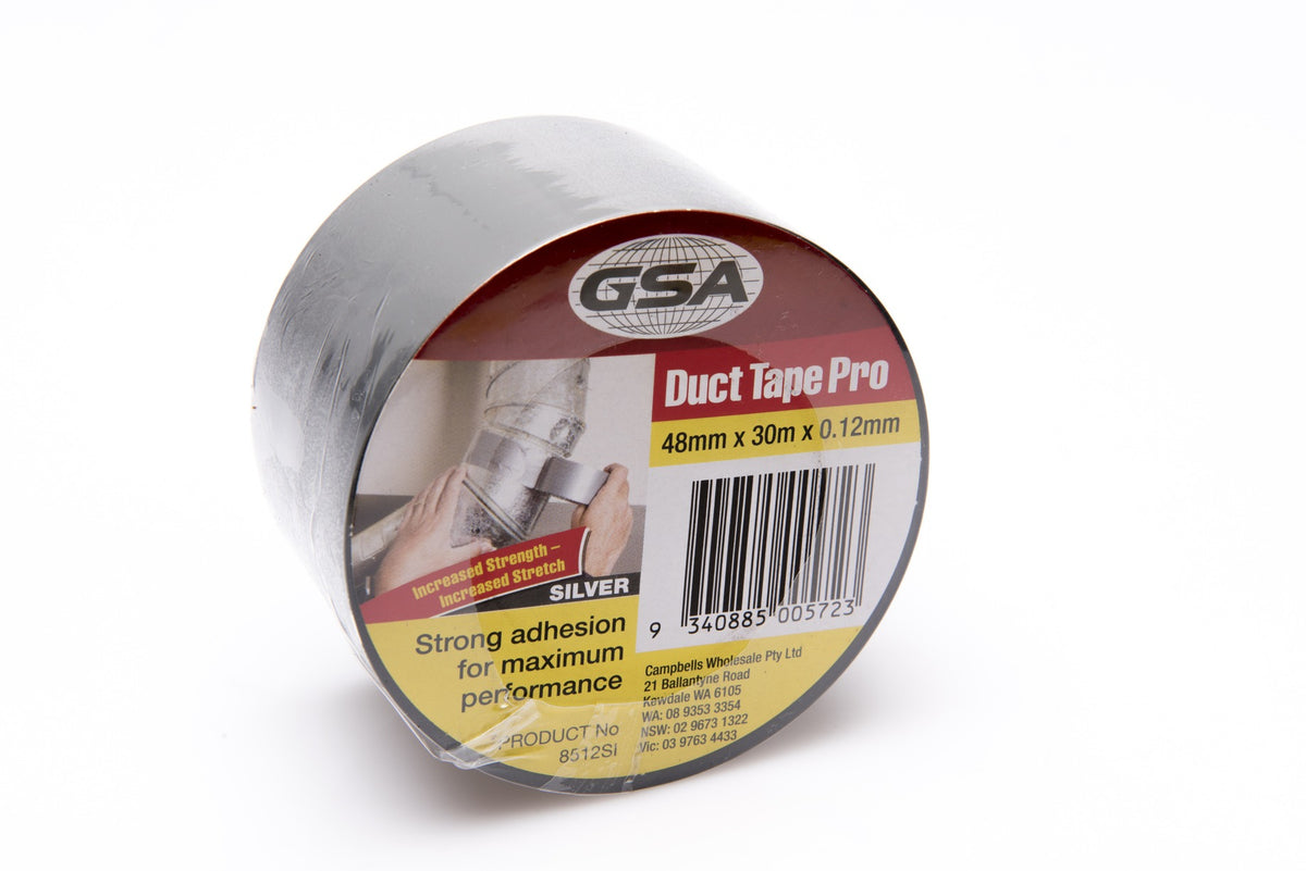 GSA DUCT TAPE PRO SILVER 0.12MM - 30MTR X 48MM