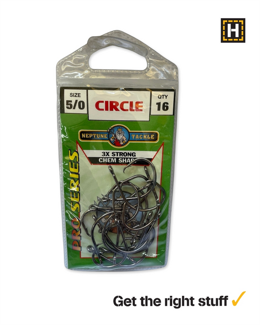 Neptune Tackle Circle Hook SZ 5/0 QTY 16