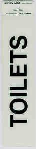 SELF ADH SIGN 50X200 TOILETS