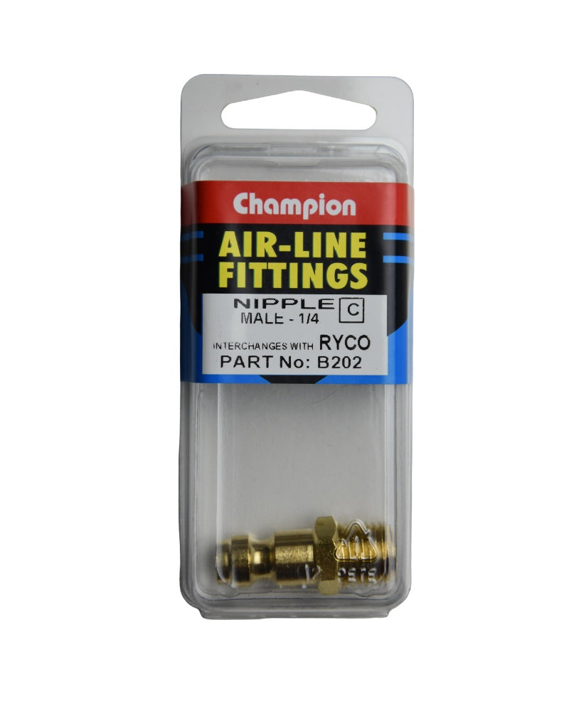 Champion Air Nipple 1/4 Male Thread Ryco Style