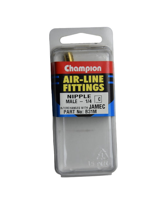 Champion Air Nipple 1/4 Male Thread Jamec Style