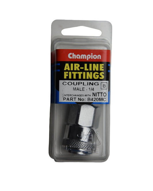 Champion Air Coupler 1/4 Male Thread Nitto Style