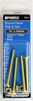RND B/N SL/PH BRASS 3/16 X 50 PK4