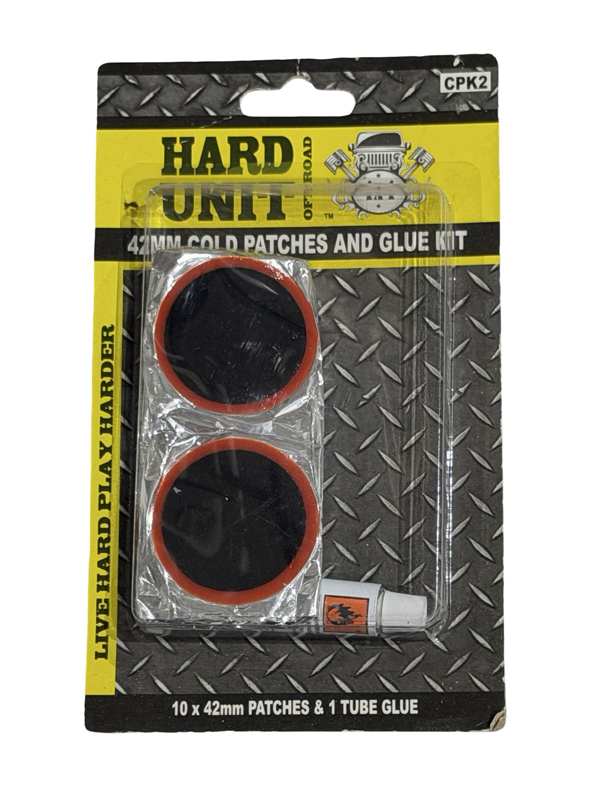 Hard Unit 42mm Cold Patches and Glue Kit (11 Piece)