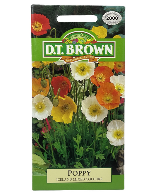 D.T Brown - Poppy - 2000 seed pack