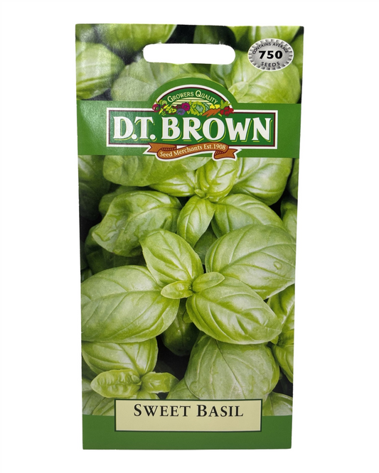 D.T Brown Seeds - Sweet Basil - 750 Seed Pack