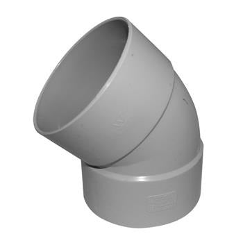 BEND DWV PVC F F PLAIN 100MM 45 DEG