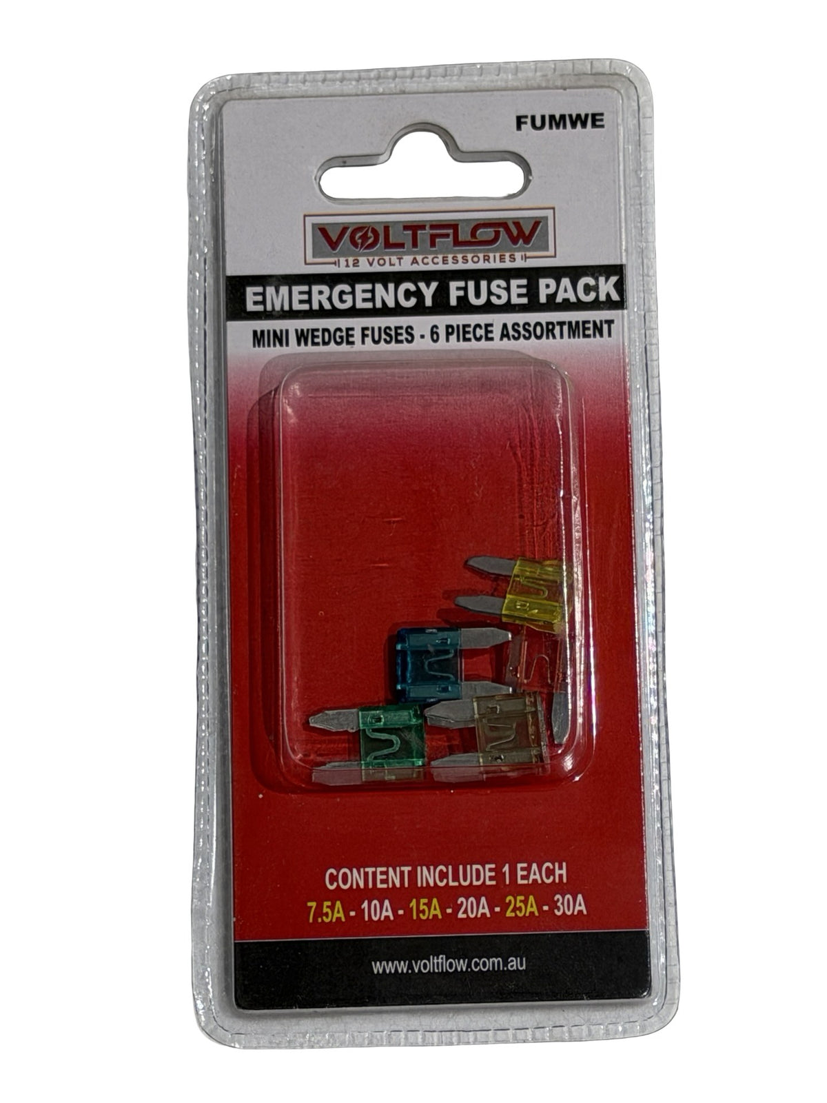 Voltflow Emergency Mini Wedge Fuse Pack (6 Piece)
