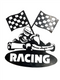 Plasma Cut Go Kart Racing Plaque 360 x 360mm