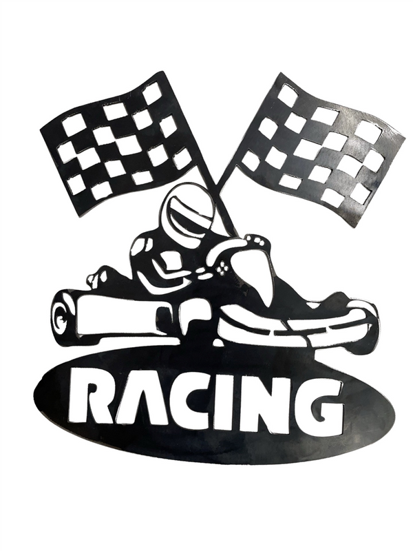 Plasma Cut Go Kart Racing Plaque 360 x 360mm – Strathalbyn H Hardware