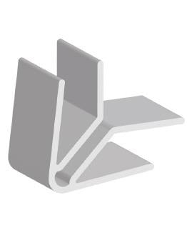 MOULD ANGLE INTERNAL CEMENT SHEET WHITE PVC 4.5 X 2.4