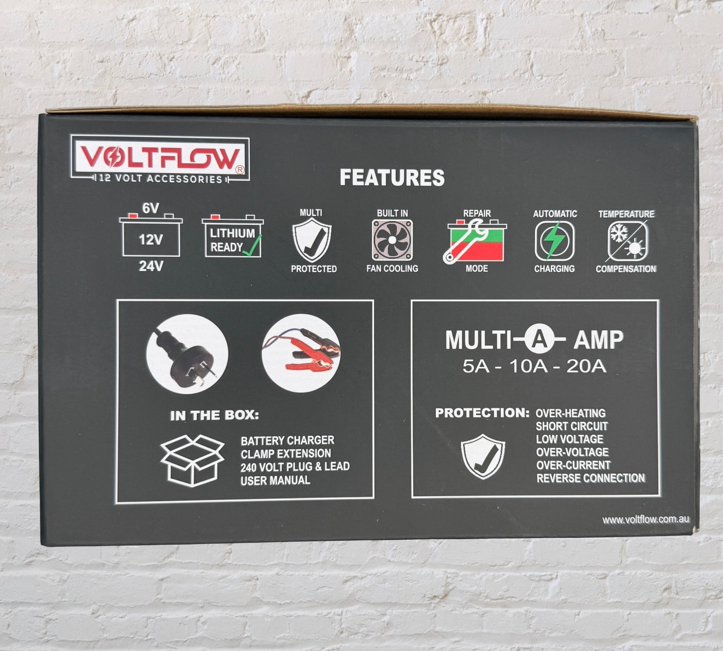 VOLTFLOW - BATTERY CHARGER 30AMP 6/12/24V