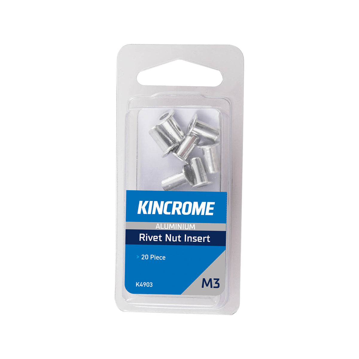 Kincrome Rivet Nut Insert M3 (Aluminium) - 20 Pack
